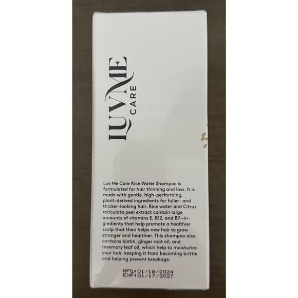 Rice Water Hair Growth Shampoo Biotin – Thinning Hair Loss Treatment All Hair - Picture 4 of 5